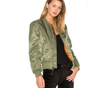 Alpha Industries MA-1 Bomber Jacket W Sage Green with Tags